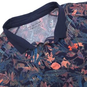 Under Armour The Iso-Chill Polo Shirt Men's 2XL‎ Floral Short Sleeve Multicolor